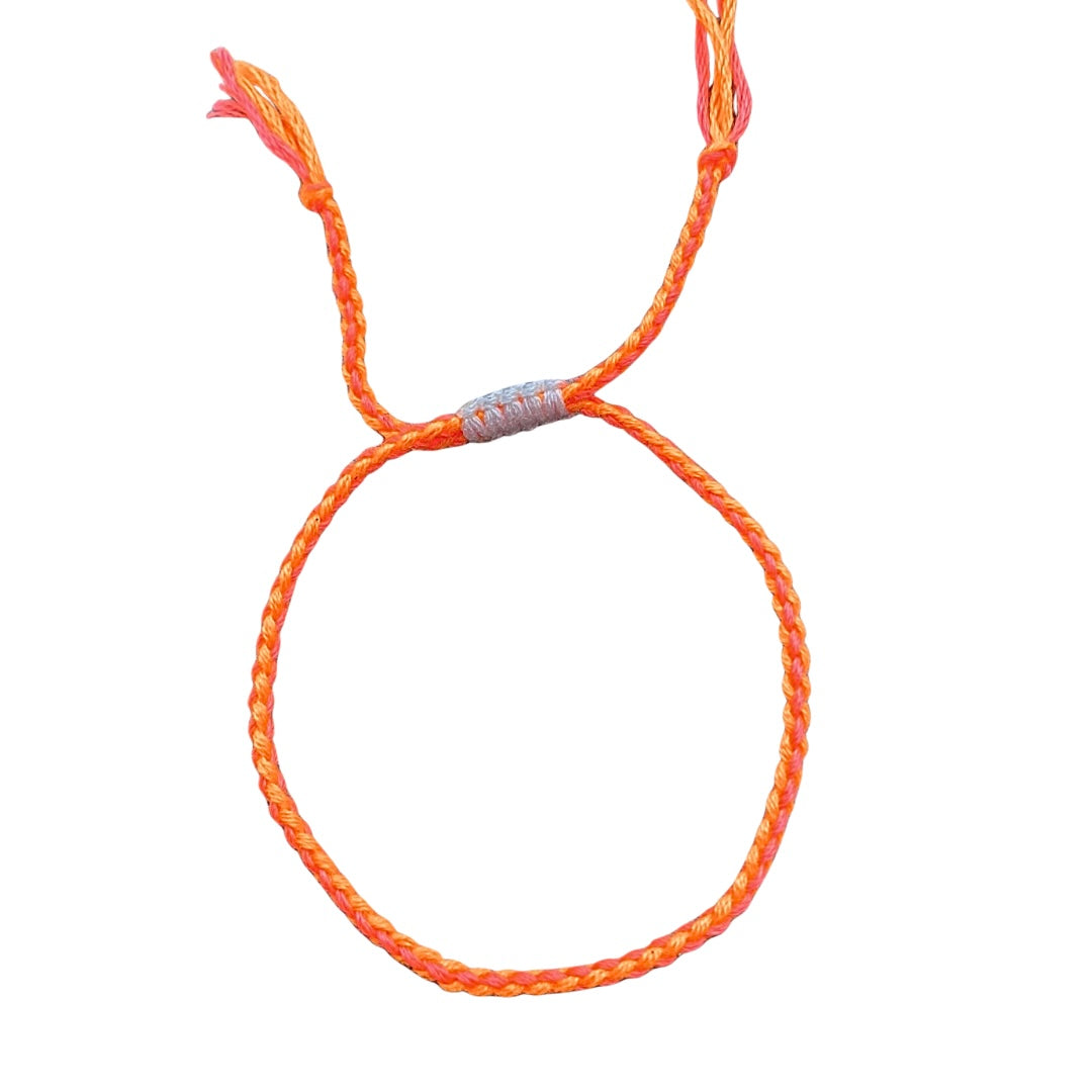 Laos armband neon-oranje