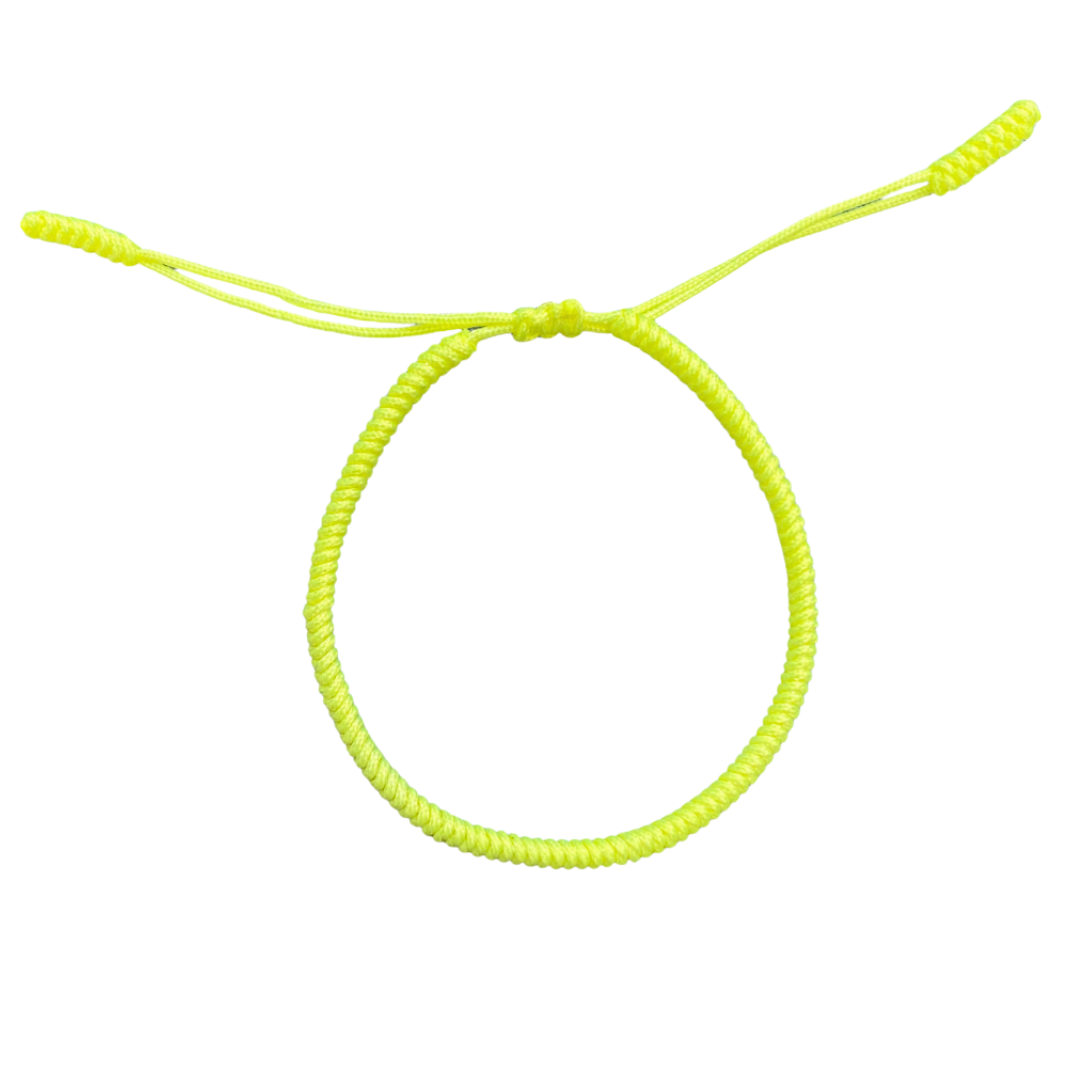 Tibetan temple armband neongeel