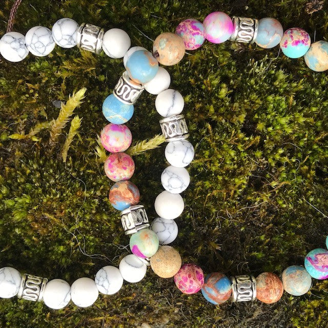 White pine stone (6mm) - www.mundobracelets.com