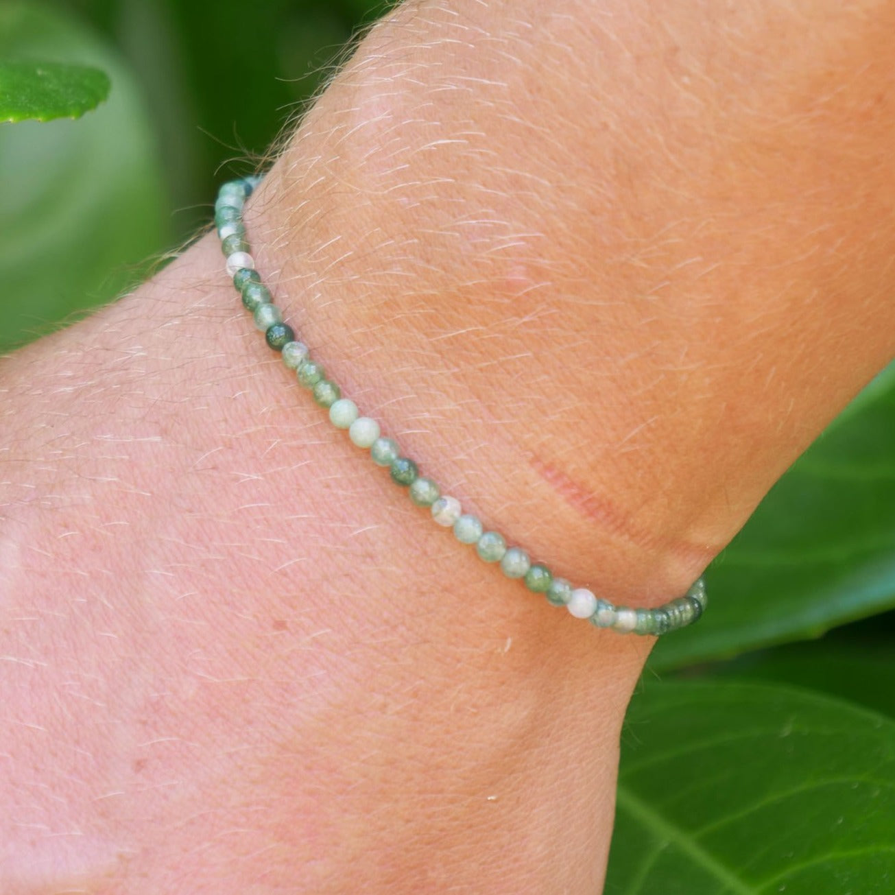 Stones armband groen (3mm) - www.mundobracelets.com
