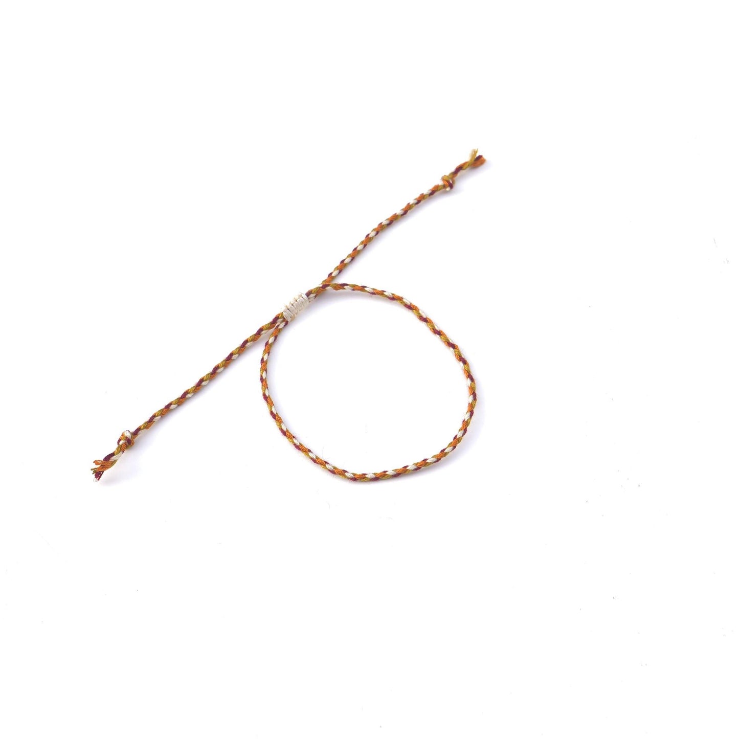 Laos armband (oranje/donkerrood) - www.mundobracelets.com