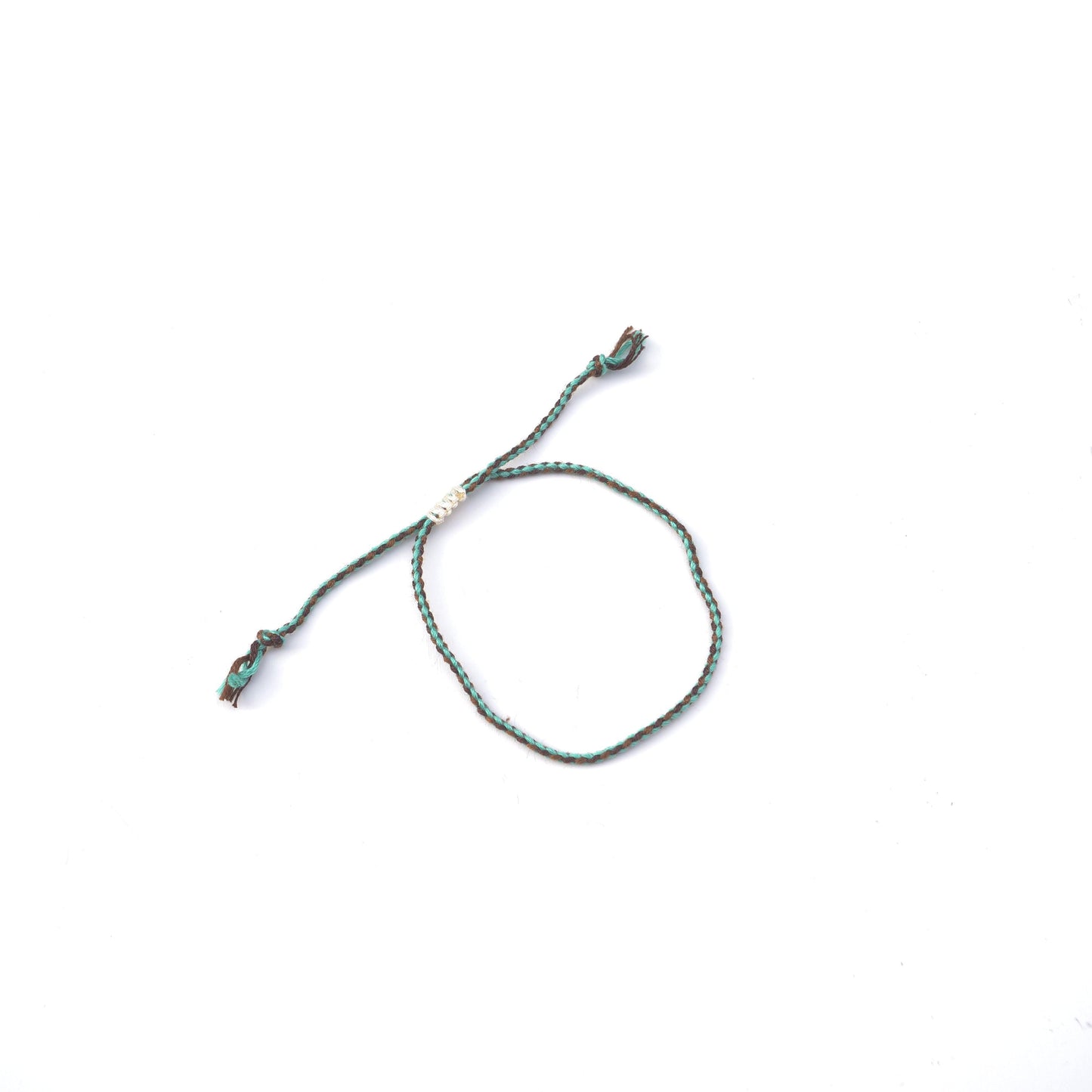 Laos armband (turquoise/bruin) - www.mundobracelets.com