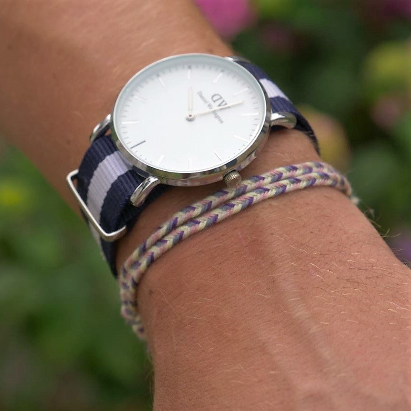 Salento (pink/yellow/grey) - www.mundobracelets.com