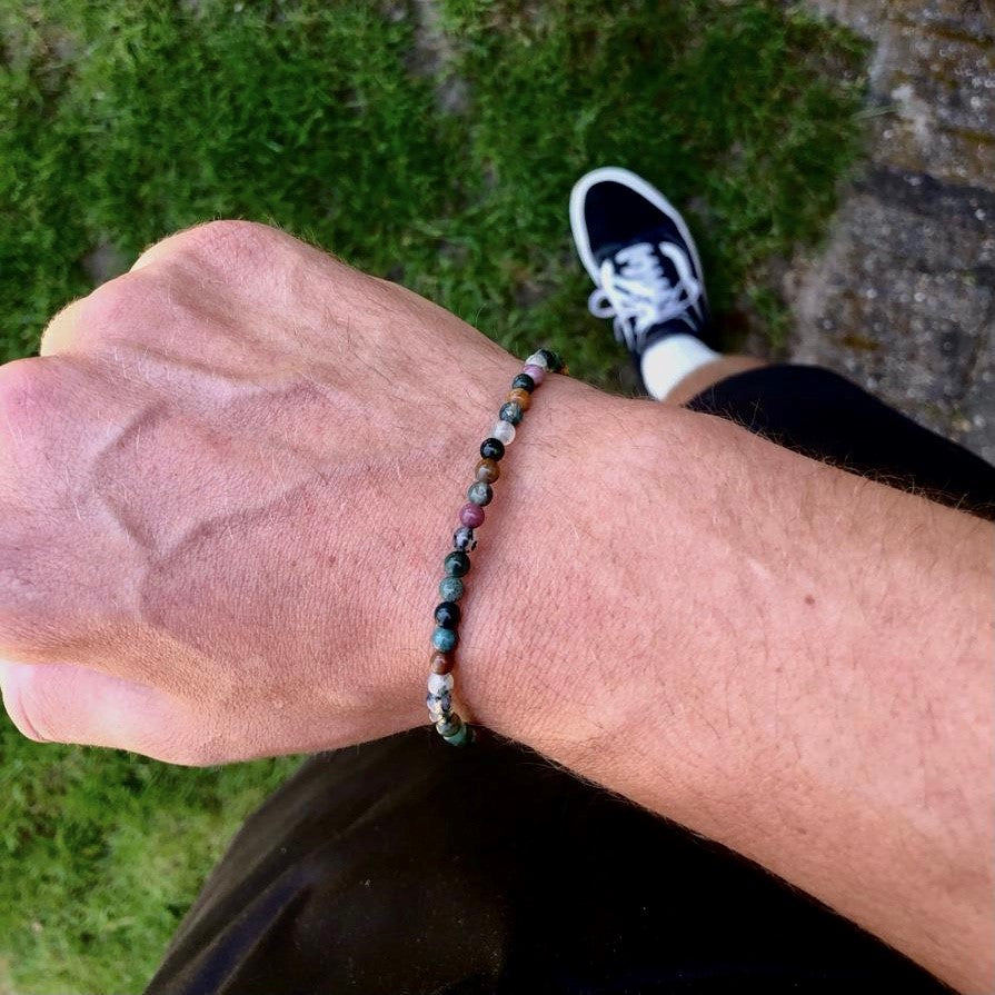 Stones armband earth (4mm) - www.mundobracelets.com