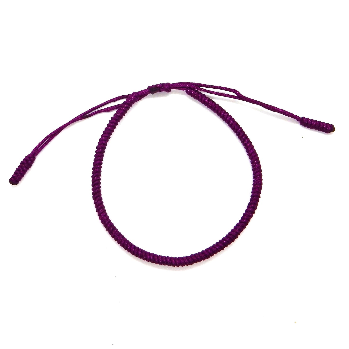 Tibetan temple armband (aubergine) - www.mundobracelets.com