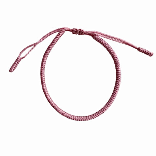 Tibetan temple armband oudroze - www.mundobracelets.com