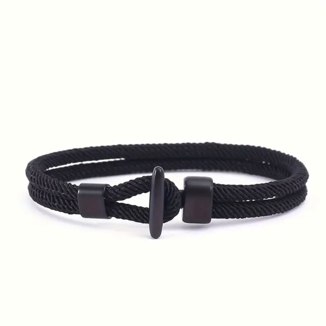 Nautic armband zwart -  www.mundobracelets.com