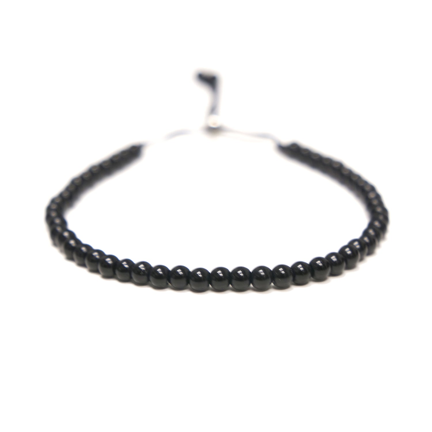 Stones armband zwart (4mm) - www.mundobracelets.com